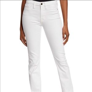 7 For All Mankind White Straight Leg Jeans SZ 31